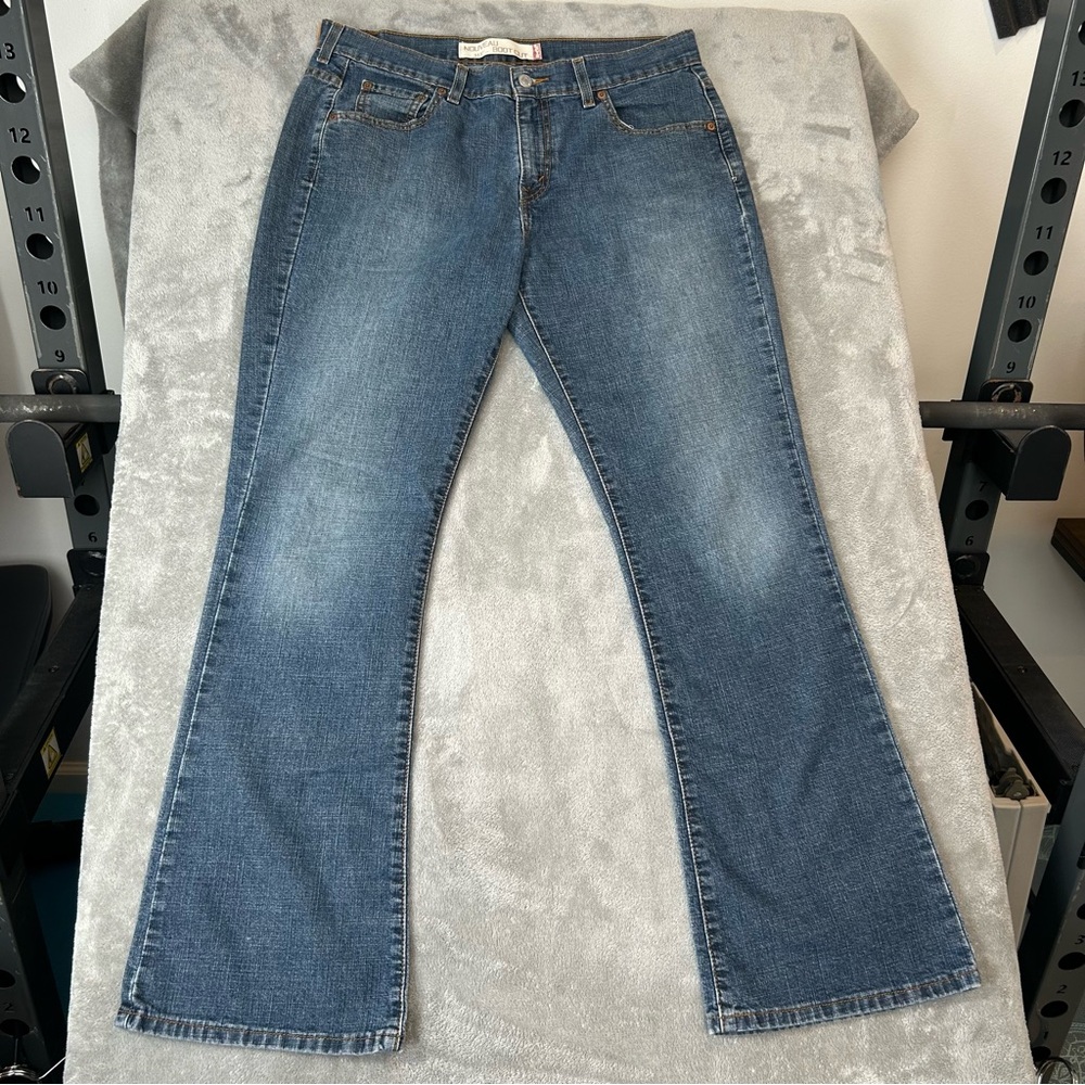 Vintage Levi's 515 Nouveau Boot Cut Jeans Women's Sz 12 M Blue Med Wash Denim
